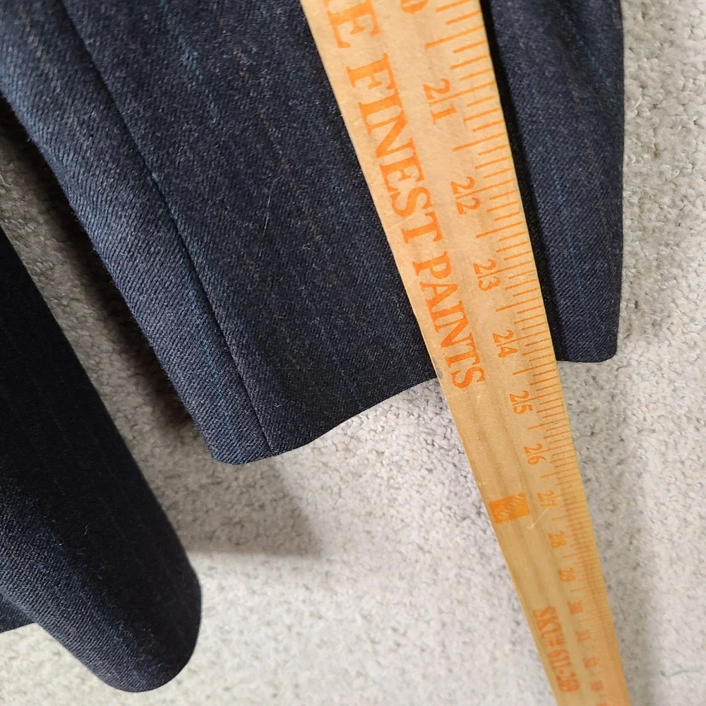 Vintage Stonehaven Jacket Mens 40R Gray Striped Blazer Double Breasted Wool USA